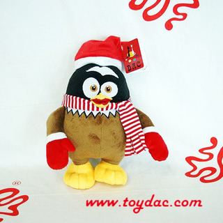 Jouet de pingouin de Noël en peluche
