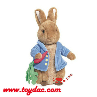Peluche Lapin Robe Grise