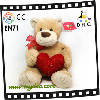 Ours en peluche de la Saint-Valentin avec coeur d'amour