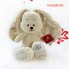 Jouet lapin rose en peluche