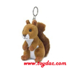Porte-clés écureuil en peluche haute fourrure
