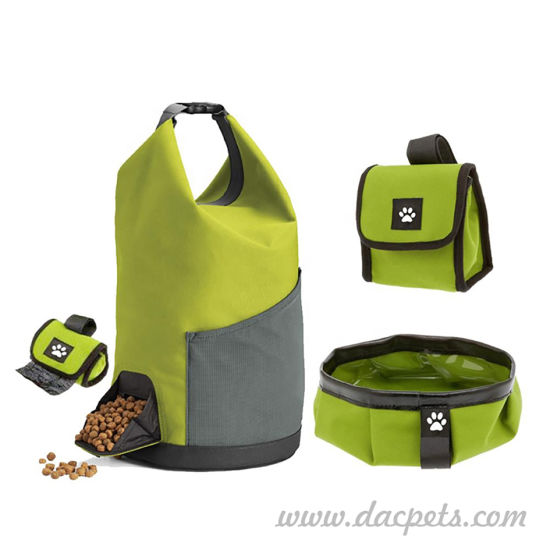 Sac multifonction pour animaux de compagnie, bol pliable