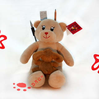 Signe de jouet en peluche breveté Bears of Dac Toy
