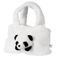 Épingle à cheveux panda ange en peluche