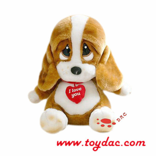 Chiens doux d'animation en peluche