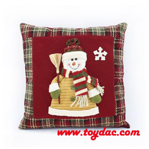 Coussins de Noël bonhomme de neige rembourrés