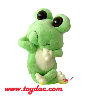 Grenouille de dessin animé en peluche