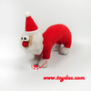 Hochet de Noël en peluche avec anneau de Père Noël