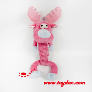 Animal de compagnie en peluche en forme de cerf de Noël