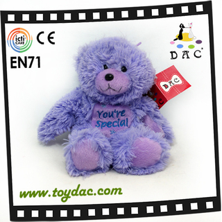 Ours en peluche violet lavande