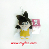 Porte-clés poupée abeille en peluche douce