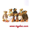 Ours en peluche de famille en peluche avec vêtements
