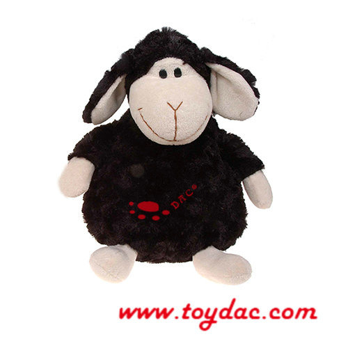 Jouet en peluche de mouton assis de dessin animé en peluche