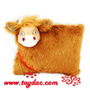 Coussin tête de mouton dessin animé animal en peluche