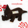 Dinosaure en peluche avec écusson en tissu