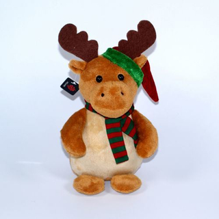 Décoration de cerf de Noël en peluche