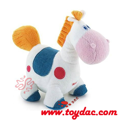 Hochet en peluche pour bébé âne doux