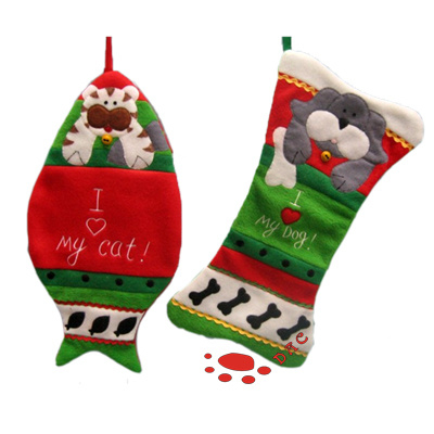 Tenture murale de chaussettes de Noël en peluche de dessin animé