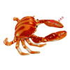 Dac Peluche Mer Jouet Crabe Rouge