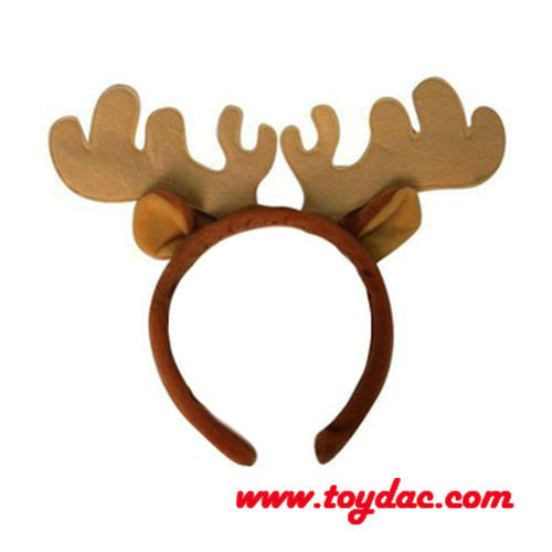 Bande de cheveux de renne de Noël en peluche