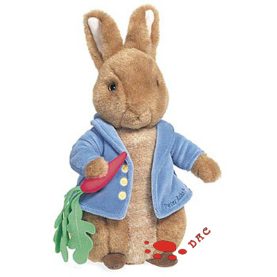 Jouet de lapin en peluche drôle avec des vêtements (TPTT0073)