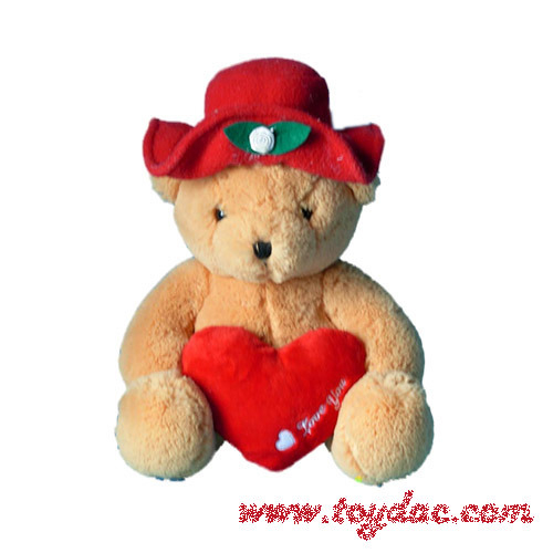 Ours de vacances Valentina en peluche de vente chaude