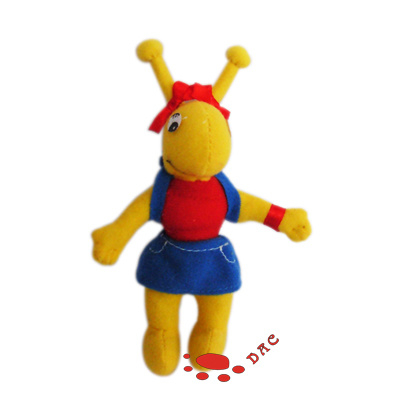 Porte-clés Masdcot de dessin animé en peluche