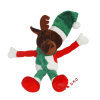 Bas de Noël animal doux rouge