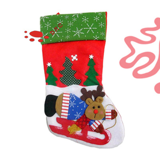 Chaussettes de Noël en peluche