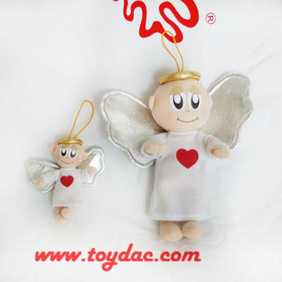 Porte-clés ange en peluche