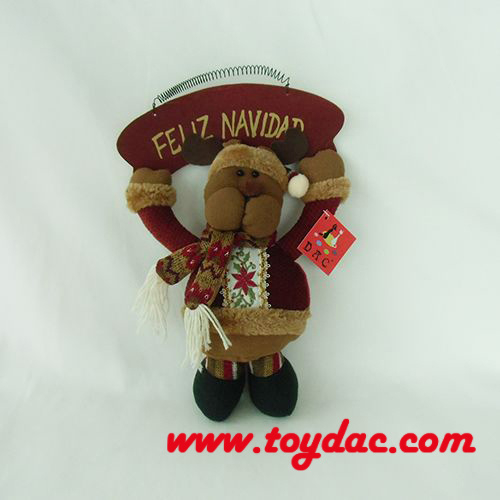 Jouets de poupée en peluche du père noël, pendentif suspendu du père noël