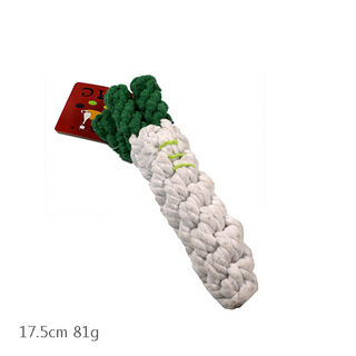Jouet de nettoyage des dents de chiot, jouet de jeu de légumes tressés