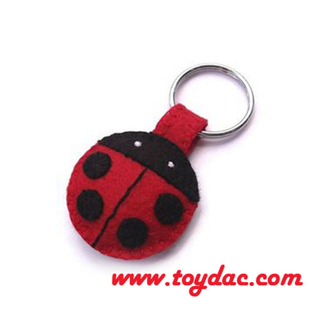 Sac porte-clés en feutre animal en peluche