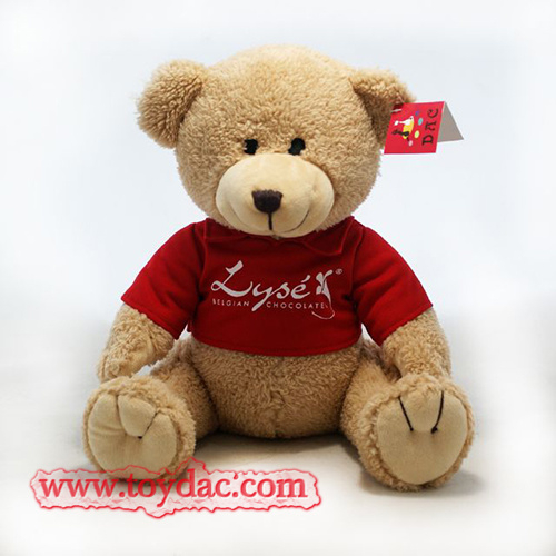 Ours en peluche T-shirt rouge