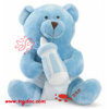 Jouet en peluche pour chien marron et blanc