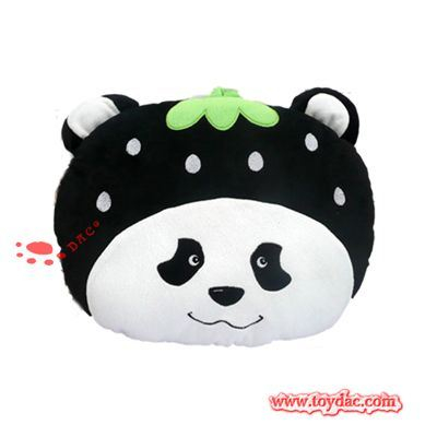 Oreiller de panda de dessin animé en peluche