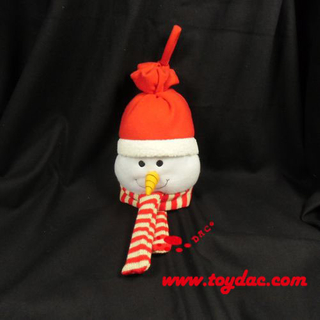 Décoration de poupée de bonhomme de neige de Noël en peluche