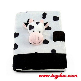 Cahier de vache en peluche pour enfants