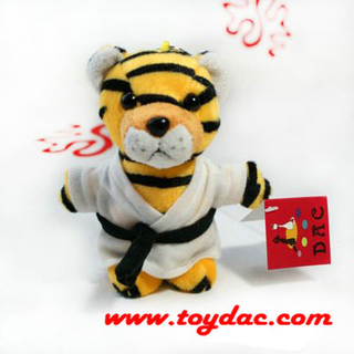 Mini poupée tigre en peluche