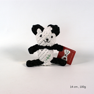 Jouets de corde de panda de dentition à mâcher pour animaux de compagnie