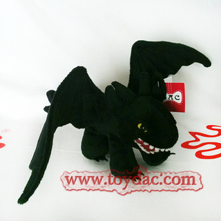 Peluche Dragon Noir