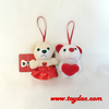 Jouet porte-clés ours en peluche de la Saint-Valentin