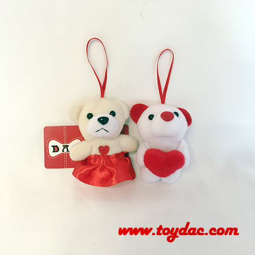 Jouet porte-clés ours en peluche de la Saint-Valentin