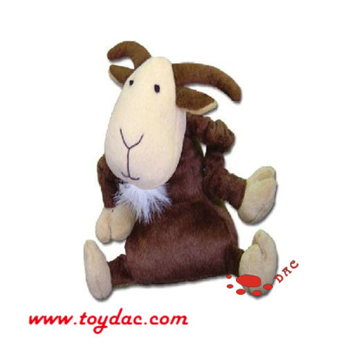 Jouet de chèvre de dessin animé en peluche