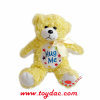 Porte-clés peluche ours en t-shirt blanc