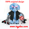 Jouet de fête dinosaure en peluche avec vêtements