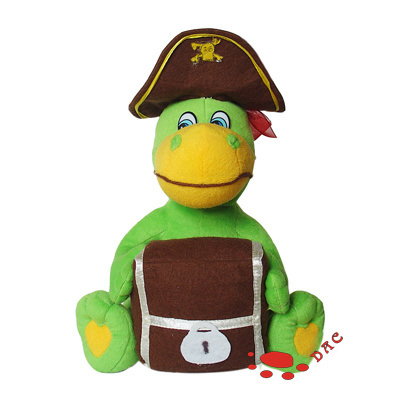 Ensemble d'animaux de bateau de pirate en peluche