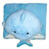 Coussin grenouille en peluche à DEL