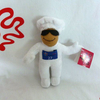 Mascotte de bonhomme de neige en peluche