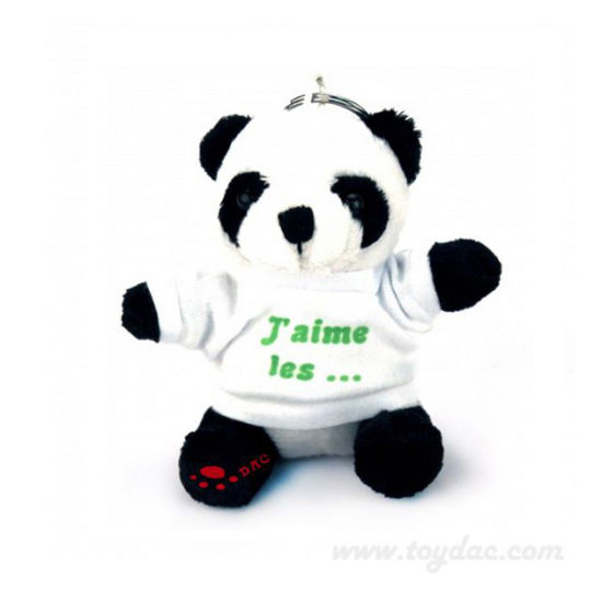 Porte-clés mini panda ultra doux